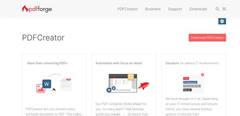 PDF Creator software - Online PDF editor - pdfforge