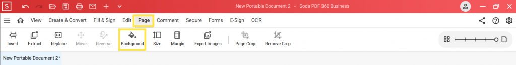 Add background to PDF - Soda PDF
