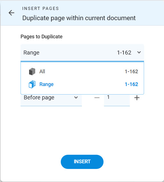 Choose a page range to duplicate - Duplicate PDF - Soda PDF Desktop