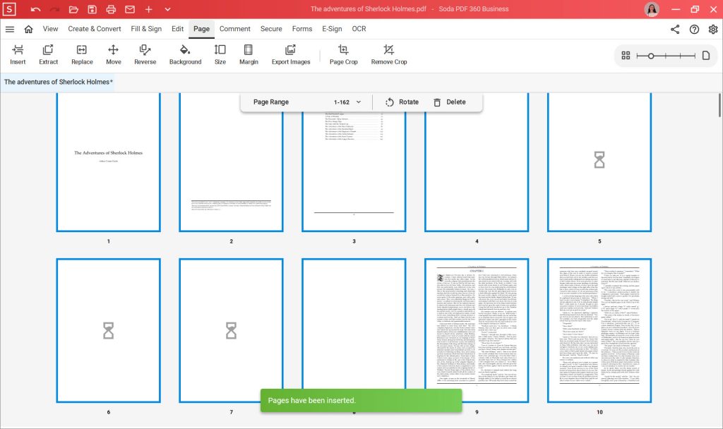 Insert pages in PDF - Duplicate PDF - Soda PDF Desktop